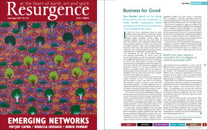 Resurgence Magazine, July/August 2012 | Read article